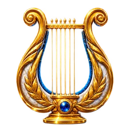 Golden Lyre symbol art